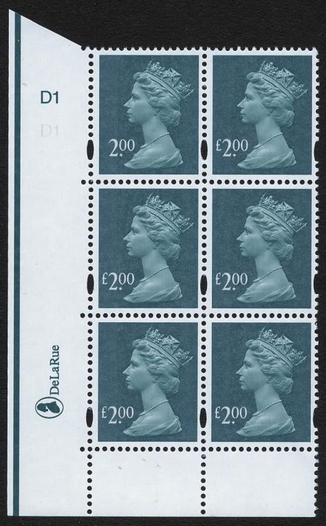 2003 GB - SGY1727a £2 with MISSING "£" CYL BLK MNH 2003 GB - SGY1727a £2 with MISSING "£" CYL BLK MNH