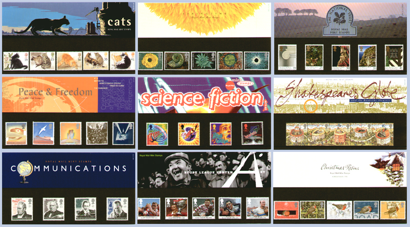 1995 GB - PP 254-262 - Commemorative Year Set (9 Packs) 1995 GB - PP 254-262 - Commemorative Year Set (9 Packs)