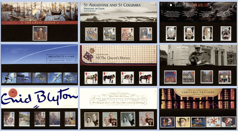1997 GB - PP 274-282 - Commemorative Year Set (9 Packs) 1997 GB - PP 274-282 - Commemorative Year Set (9 Packs)