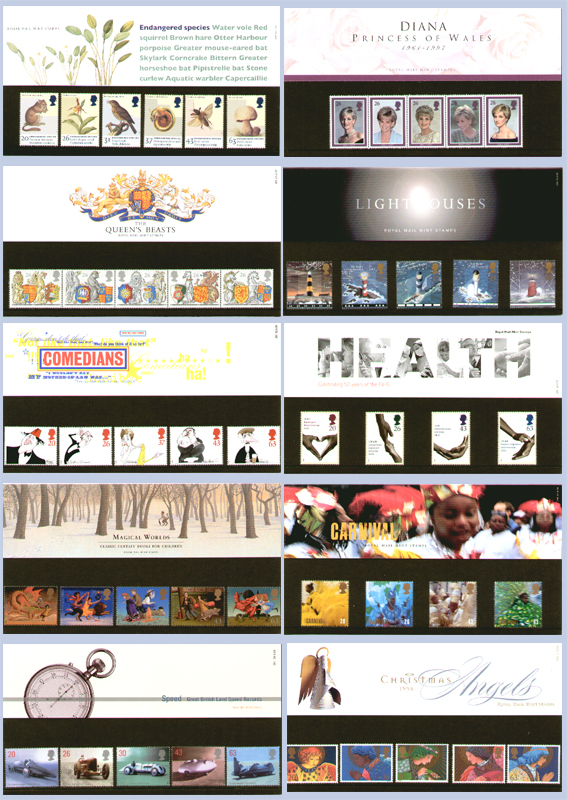 1998 GB - PP 284-292 - Commemorative Year Set (10 Packs) 1998 GB - PP 284-292 - Commemorative Year Set (10 Packs)