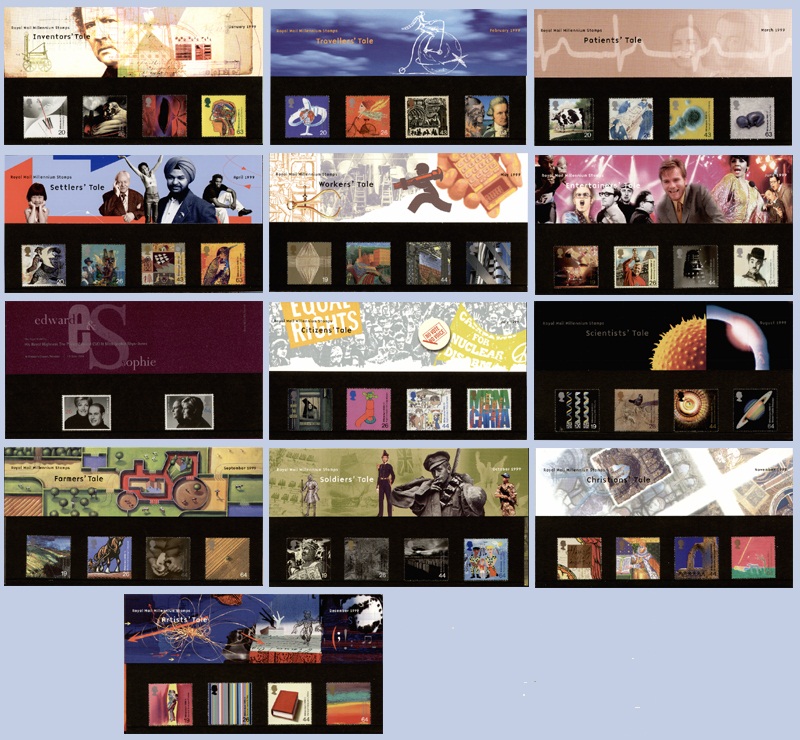 1999 GB - PP 294-305 - Commemorative Year Set (13 Packs) 1999 GB - PP 294-305 - Commemorative Year Set (13 Packs)